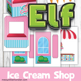 elf on the shelf ice cream shop printable.