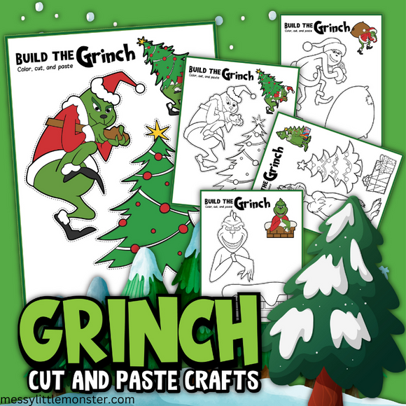 printable grinch craft