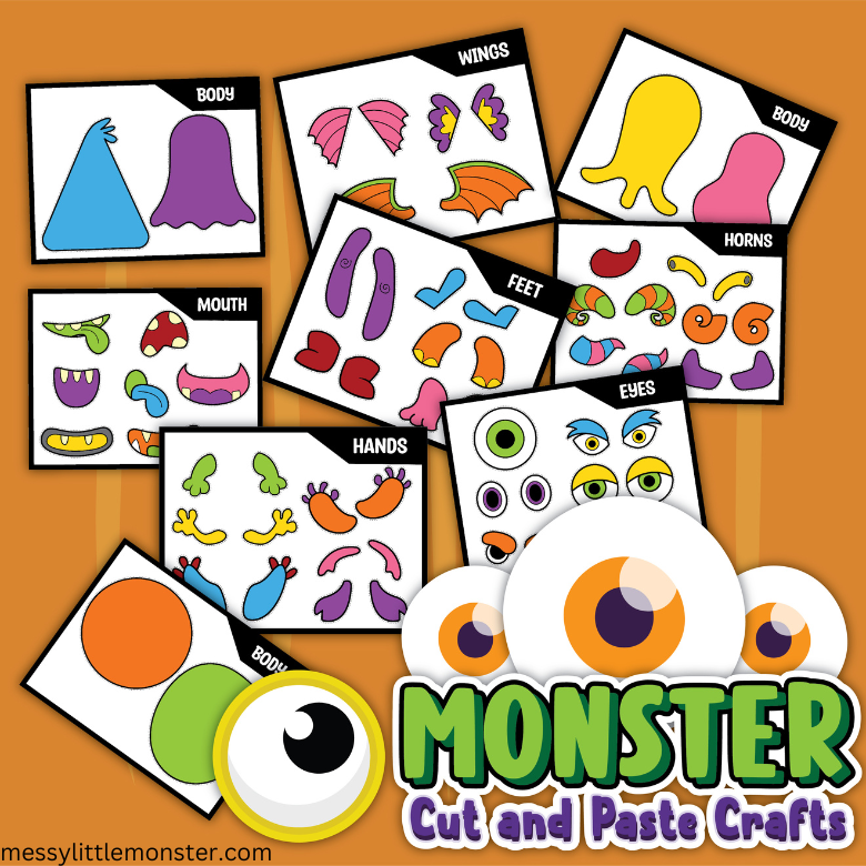 printable-monster-craft-messy-little-monster-shop for Free Printable Monster Eyes And Mouth Printable Monster Craft – Messy Little Monster Shop for Free Printable Monster Eyes And Mouth