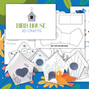 paper bird house craft