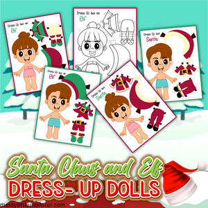 printable paper dolls christmas