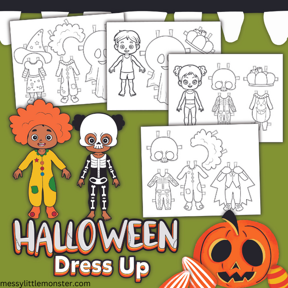 Printable Halloween Paper Dolls