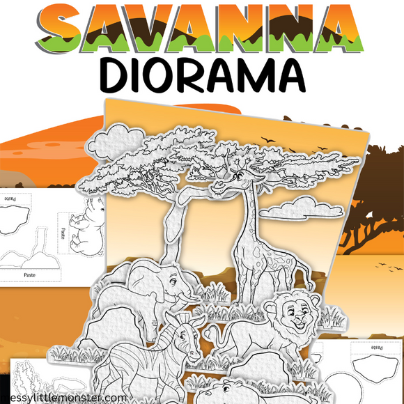 savanna diorama