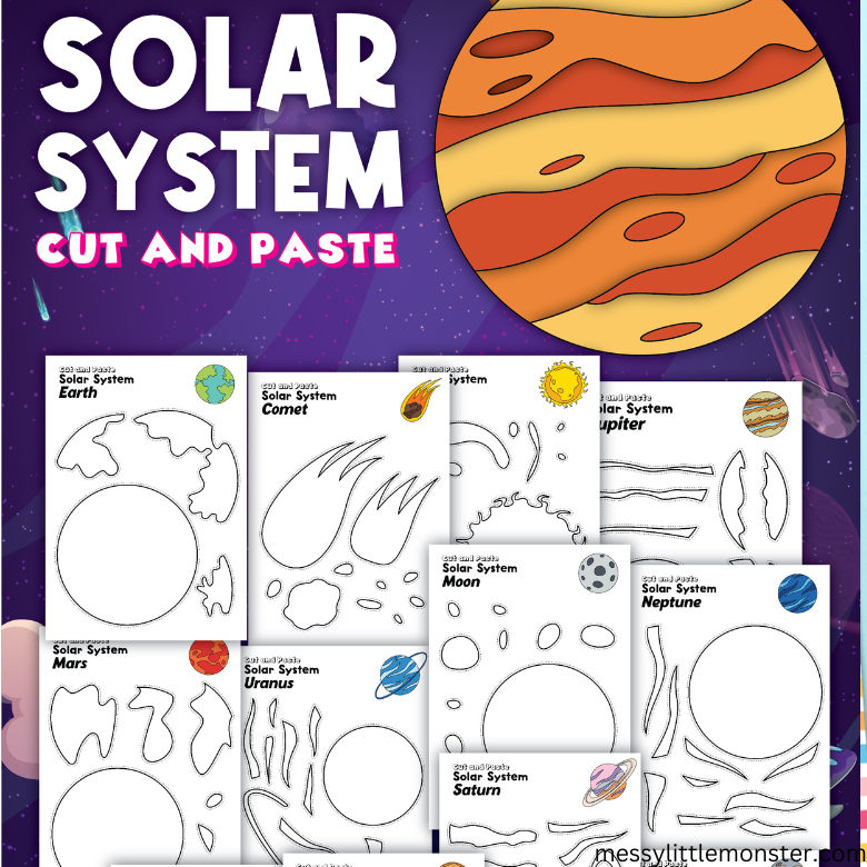 Planets To Color And Cut Out