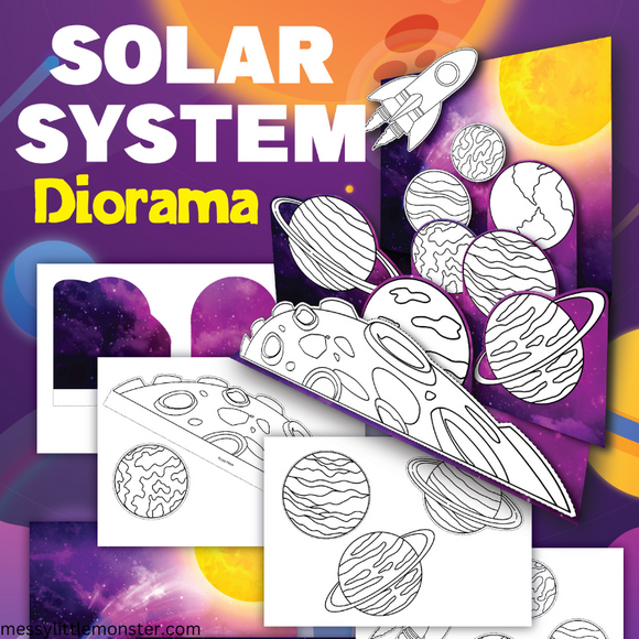 solar system diorama 