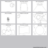 space themed drawing prompts for kids