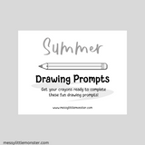 summer drawing prompts
