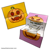Surprise Printable Halloween Card Craft