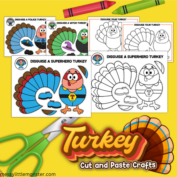 Disguise a turkey craft