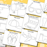 summer vacation themed drawing ideas for kids