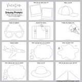 vacation themed drawing prompts