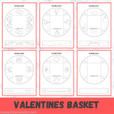 valentine paper basket template