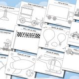 transportation drawing prompts for kids