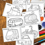 printable vehicle coloring pages