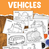 vehicles coloring pages