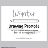 winter drawing prompts
