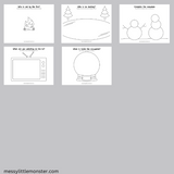 winter drawing prompts printables