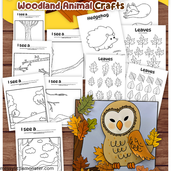 woodland coloring pages