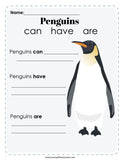 Penguin Printable Activities
