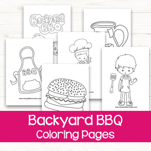 Backyard BBQ Coloring Pages