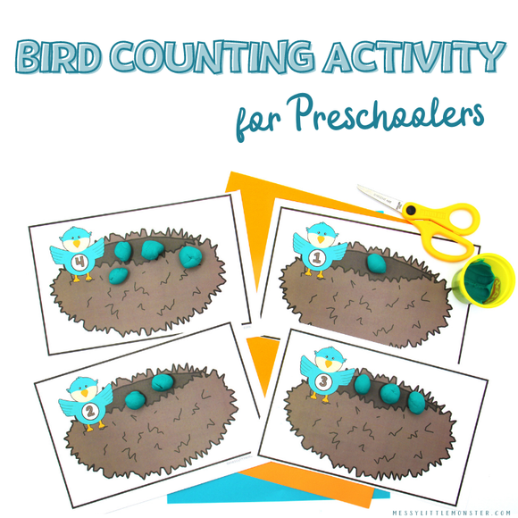 Bird Nest Counting Worksheets