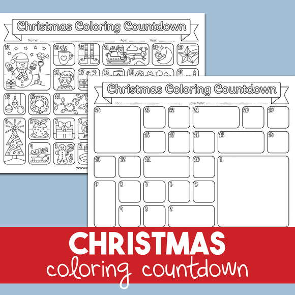 Christmas Coloring Countdown