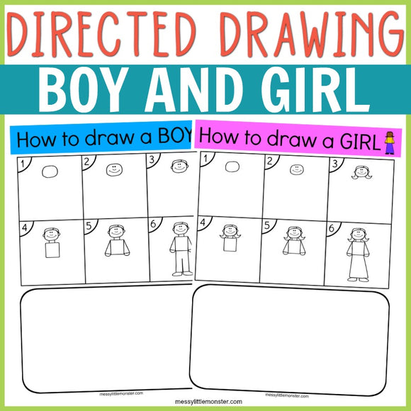 Directed Drawing Person (Boy an Girl)