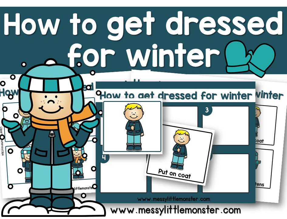 navy blue dress for baby girl Getting Dressed and Undressed for Winter Sequence Visual + Cut/paste  Activity