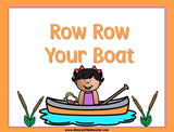 Row Row Your Boat - Nursery Rhyme Sequencing Activity