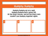 Humpty Dumpty - Nursery Rhyme Sequencing Activity