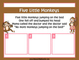 Five Little Monkeys - Nursery Rhyme Sequencing Activity