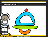 Space playdough mats - UFO