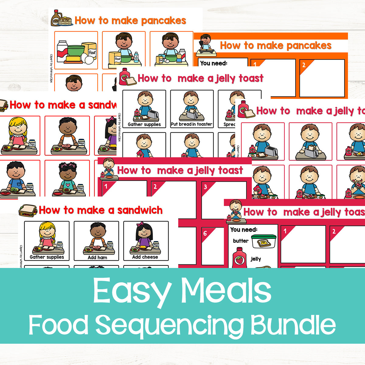 Sequencing Routine Eating Sequencing Activities: Easy Meals – Messy Little Monster Shop