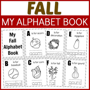 Fall Alphabet Tracing Book