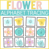flower alphabet tracing