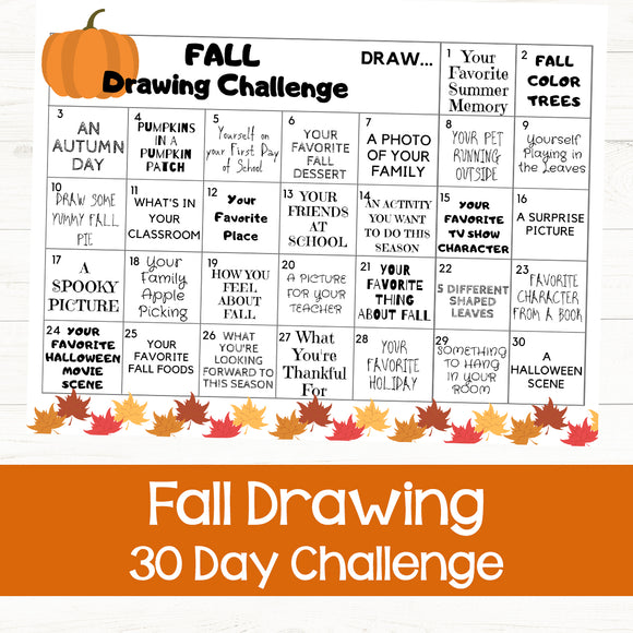 Fall Drawing Challenge