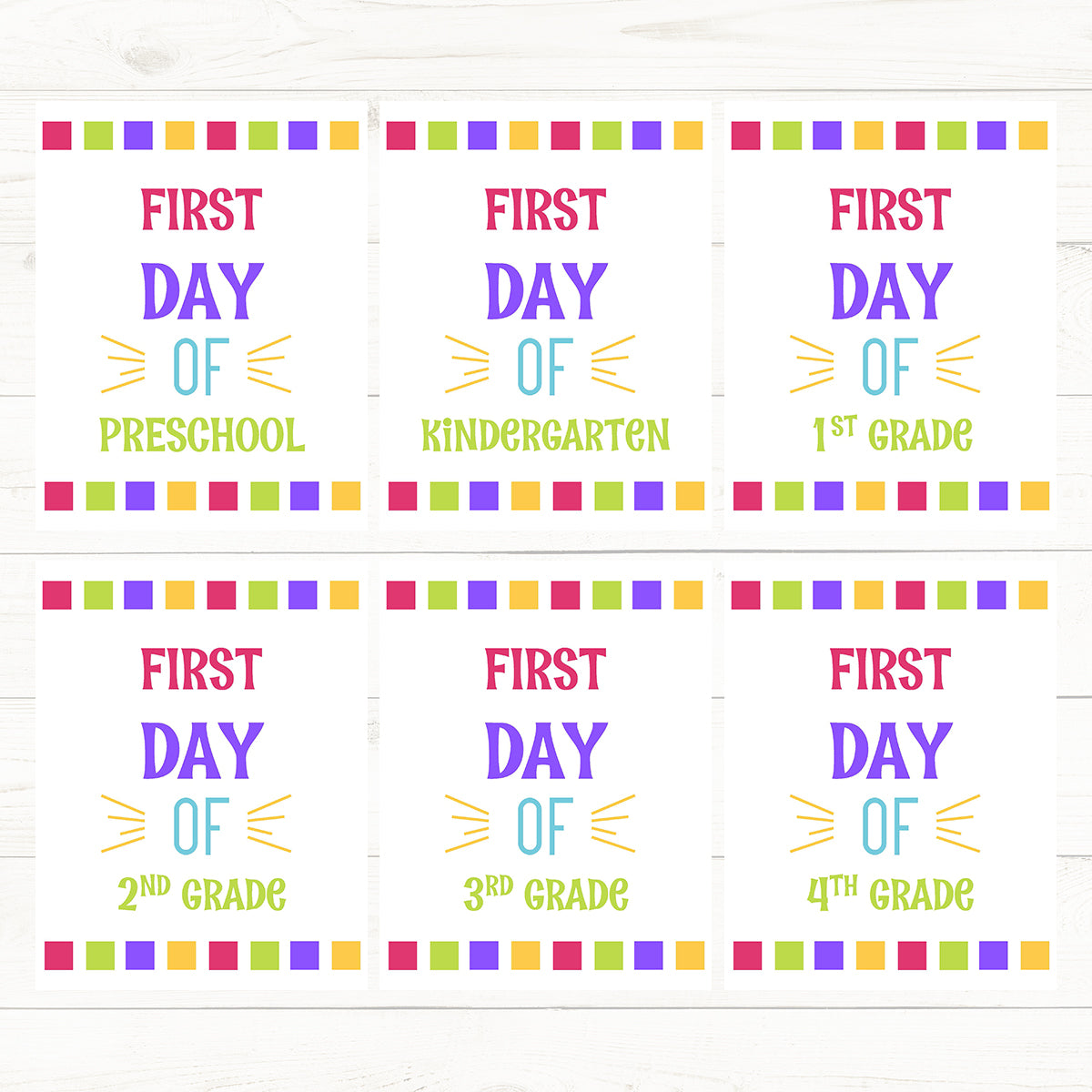 First Day of School Banners – Messy Little Monster Shop