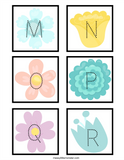 flower alphabet tracing 
