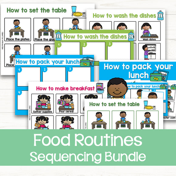Sequencing Activities: Food Routines