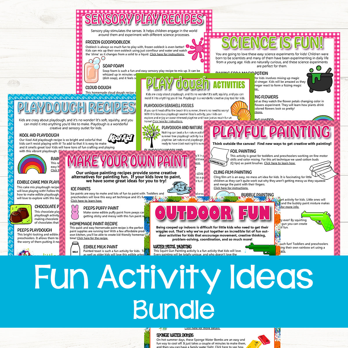 Activity Programme Fun Fun Activity Idea Lists – Messy Little Monster Shop