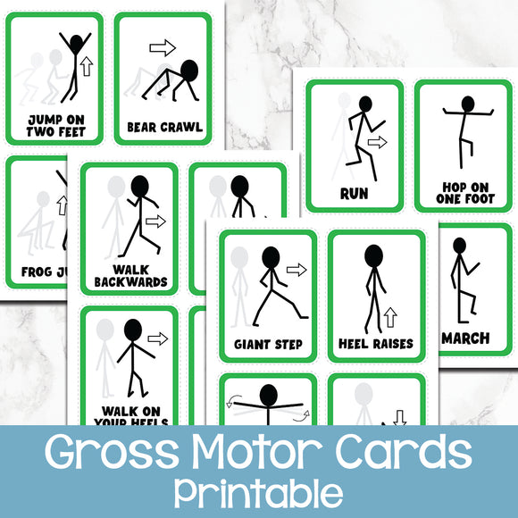Get Up and Move Cards - Gross Motor Cards