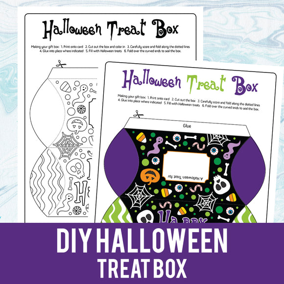 Halloween treat box craft printable