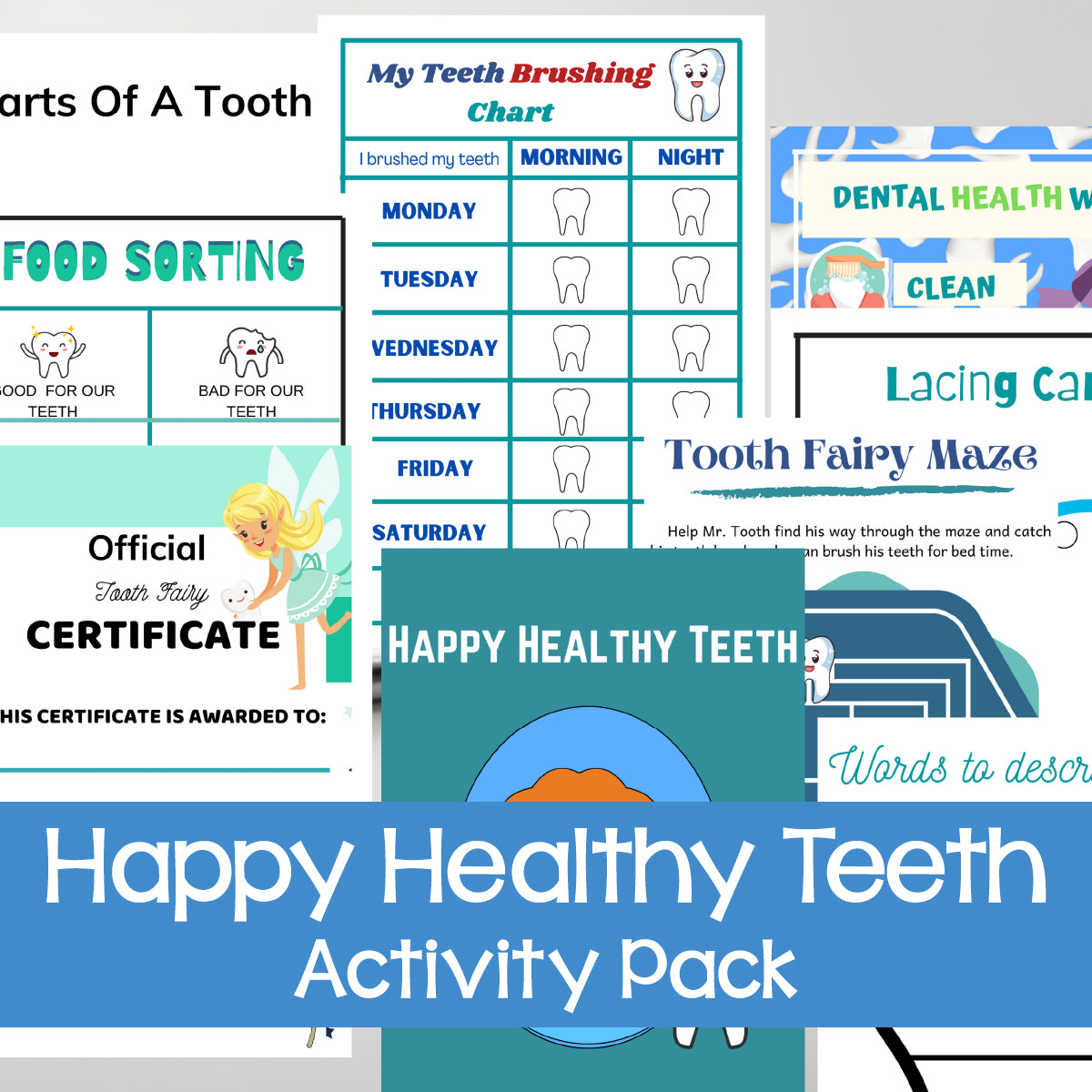 Happy Healthy Teeth Activity Pack – Messy Little Monster Shop
