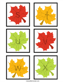 Leaves Alphabet Tracing Cards