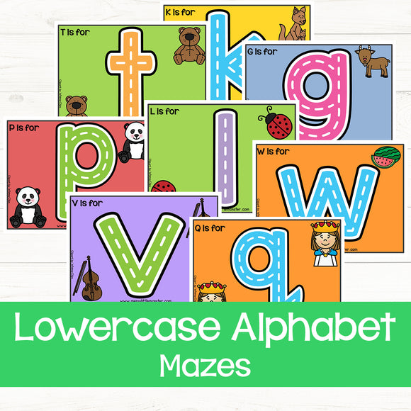 lowercase alphabet playdough mats 