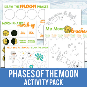 phases of the moon printables for kids