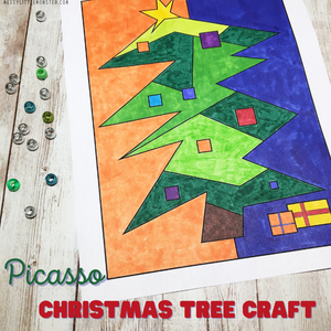 Picasso Christmas Tree Printable