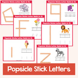 Popsicle Stick Bundle - Shapes, Numbers, Letters