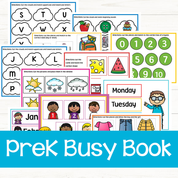 52 Page PreK Busy Book