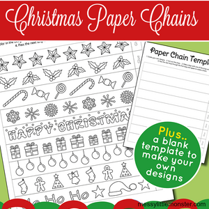 Christmas Paper Chains Template